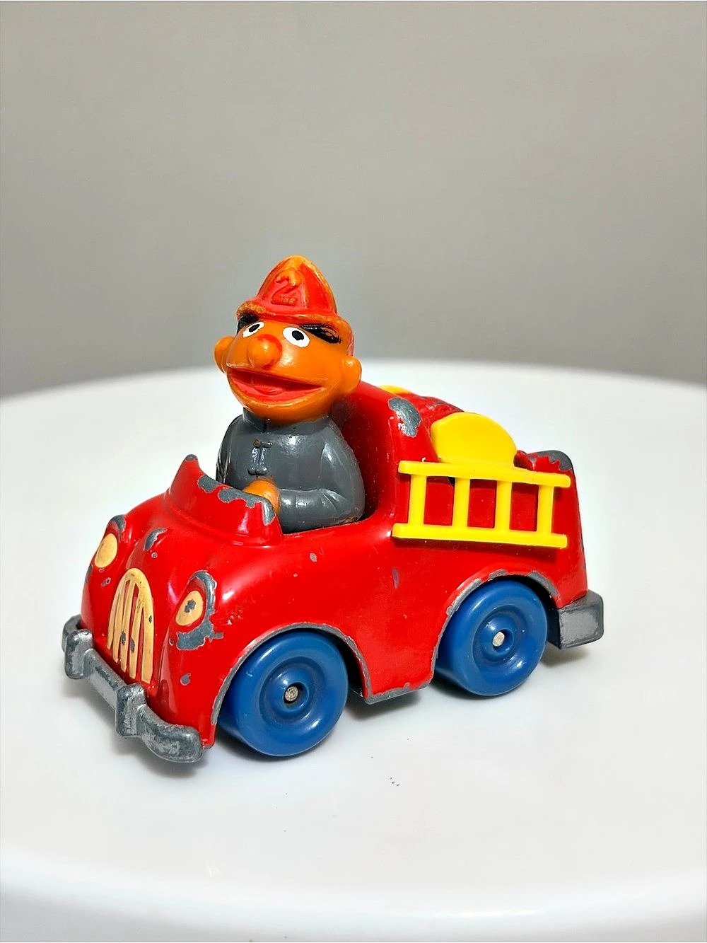 1981 Playskool/Sesame Street/Muppets “Ernie”in a Metal Die-Cast 2.5” Fire Truck